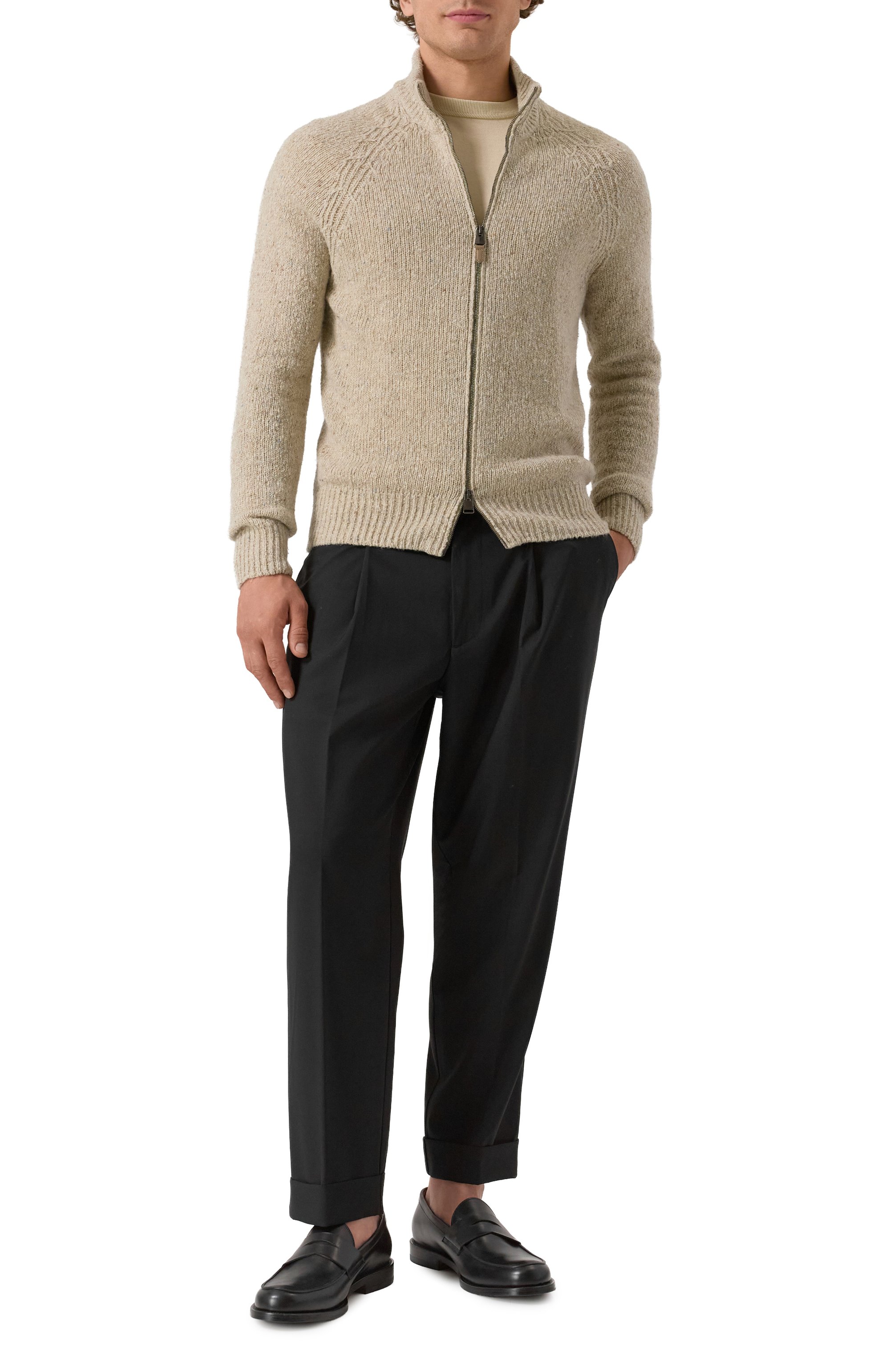 Кардиган из шерсти и вискозы CANALI, арт. C1114/MK02364, фото 2