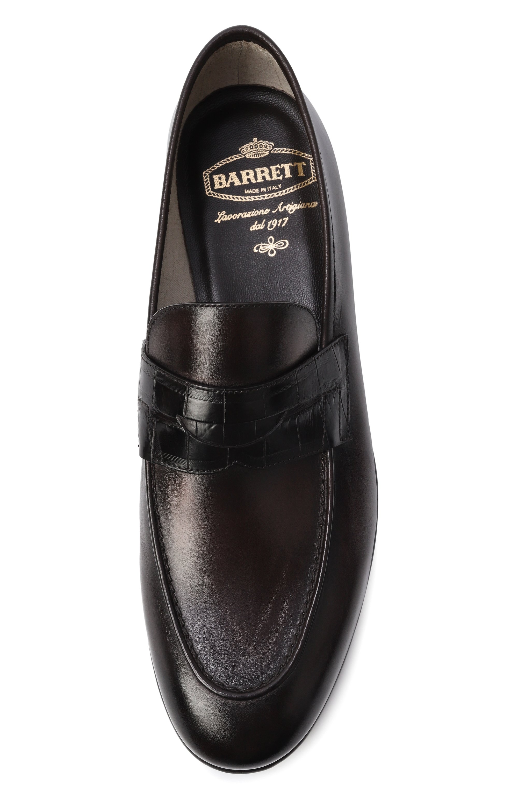 Кожаные пенни-лоферы BARRETT, арт. 261U014.4/BETIS CREAM, фото 5