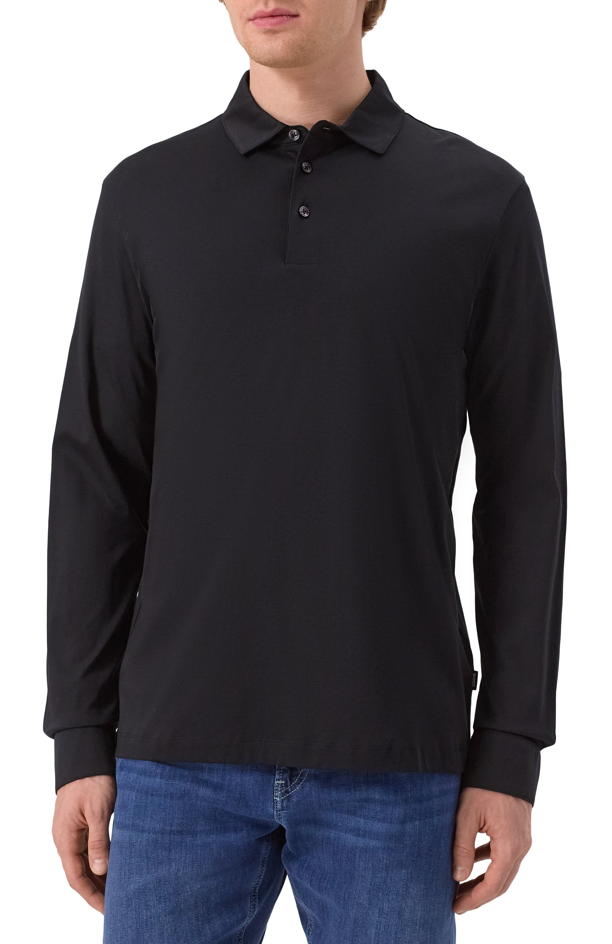 Хлопковое поло BOSS, арт. 50533572, фото 3