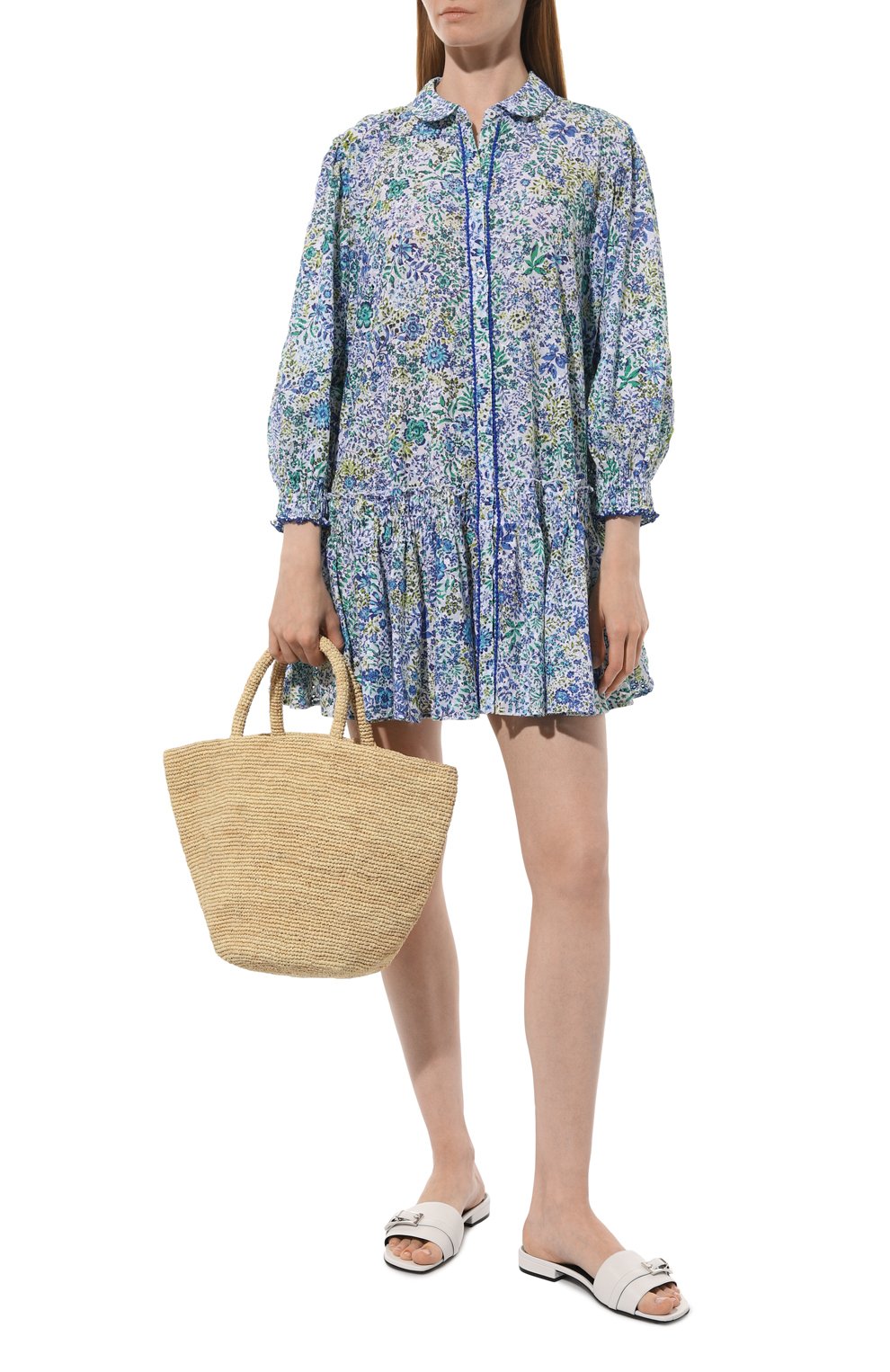 Хлопковое платье POUPETTE ST BARTH, арт. WTNR24NZNWE, фото 2