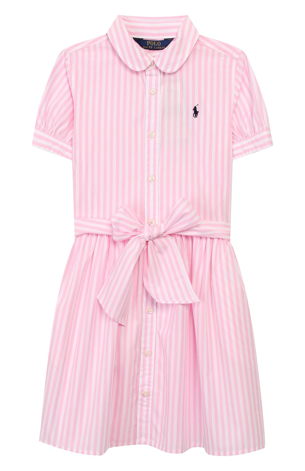 Хлопковое платье POLO RALPH LAUREN розового цвета по цене 11200 руб., арт. 312795601, фото 1 Хлопковое платье POLO RALPH LAUREN, арт. 312795601, фото 1