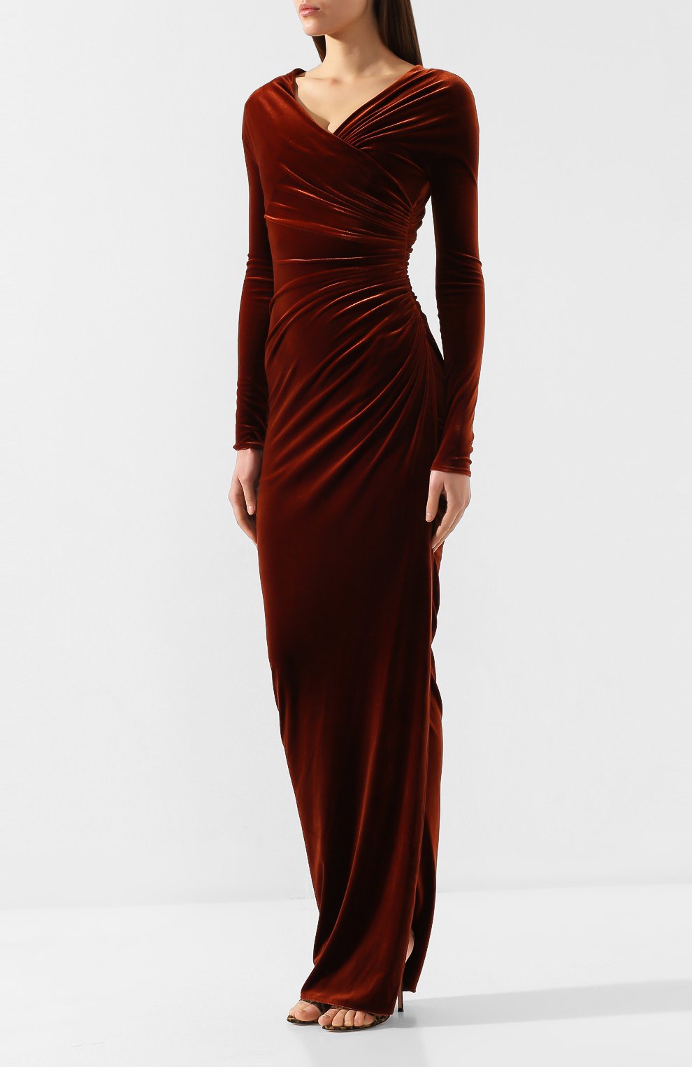 Бархатное платье ALEXANDRE VAUTHIER, арт. 193DR1103 0193-1144, фото 3