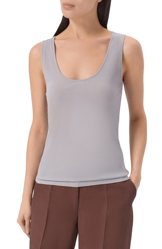 Хлопковая майка 12 STOREEZ 136687 Серый  136687 Фото 3