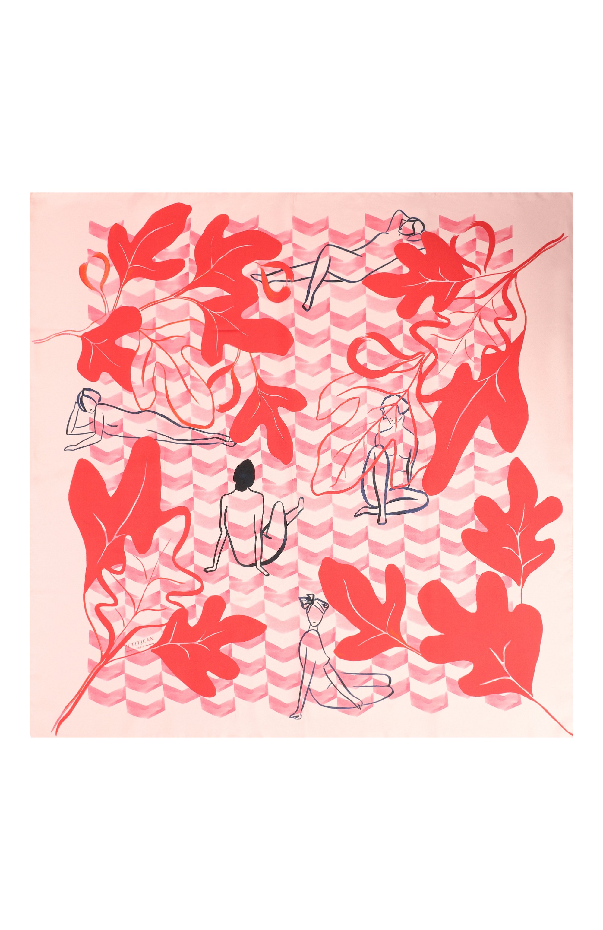 Шелковый платок смоковница PETITJEAN PARIS, арт. 4C23, фото 4