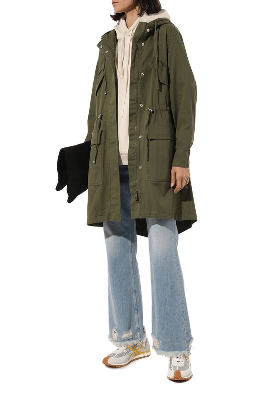 Хлопковая парка BOSS Orange Хаки, фото 2