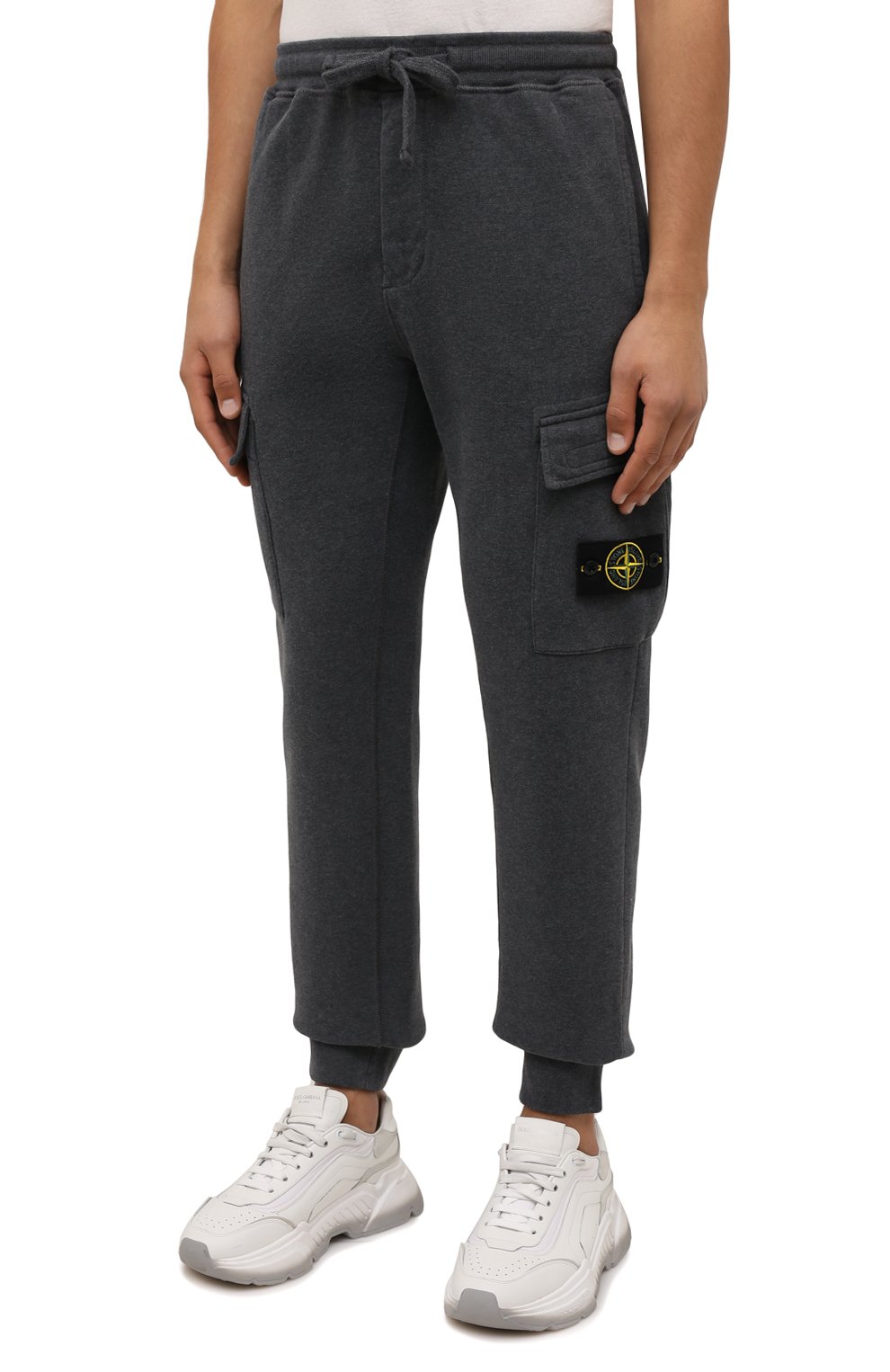 Хлопковые джоггеры STONE ISLAND, арт. 751565220, фото 3
