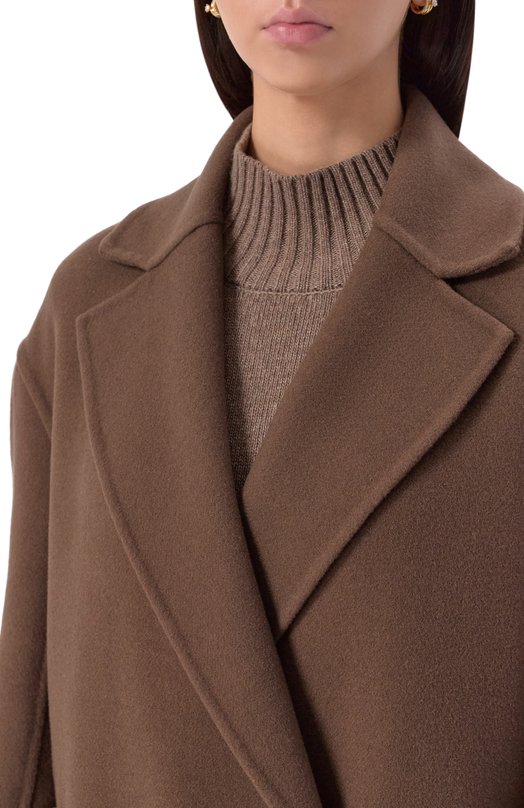Шерстяное пальто Antonelli Firenze P7220/865C Коричневый  P7220/865C Фото 5