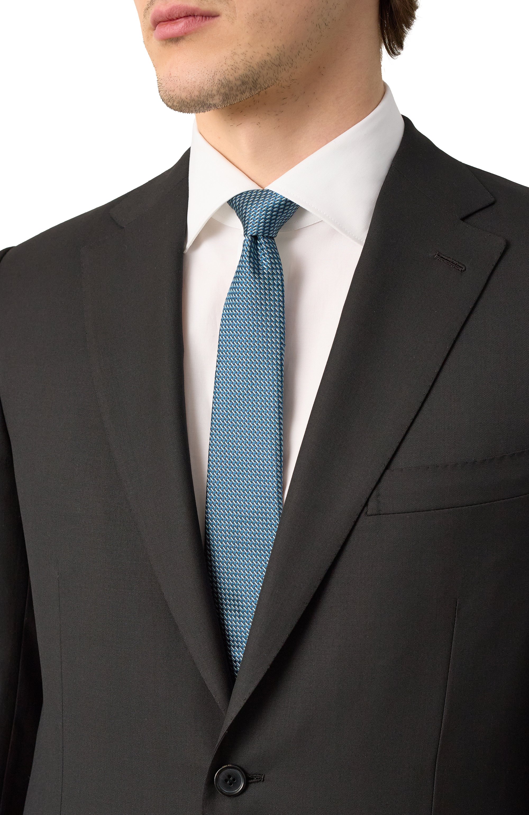 Шелковый галстук CANALI, арт. 18/HJ04233, фото 2