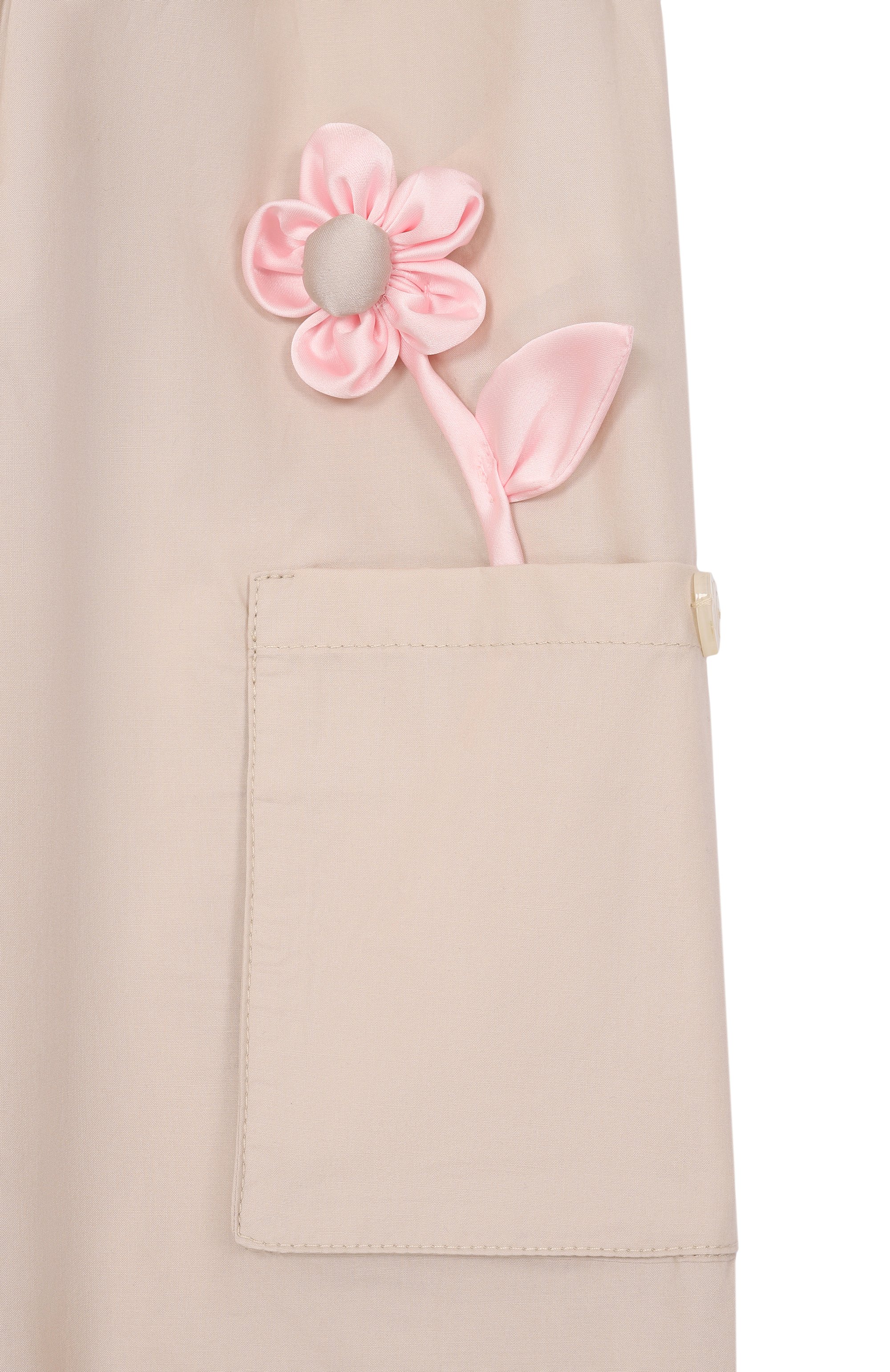 Хлопковые брюки-карго MONNALISA, арт. 31G411, фото 3