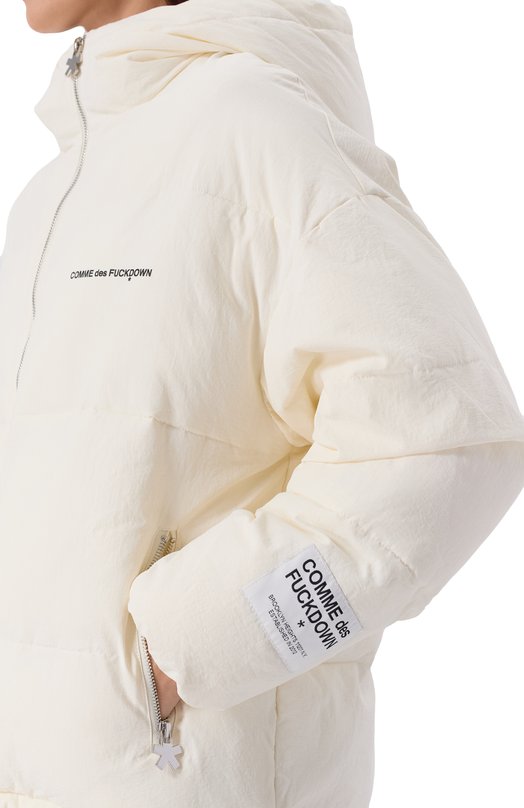 Пуховик Comme des Fuckdown CFABW01350 Кремовый  CFABW01350 Фото 5