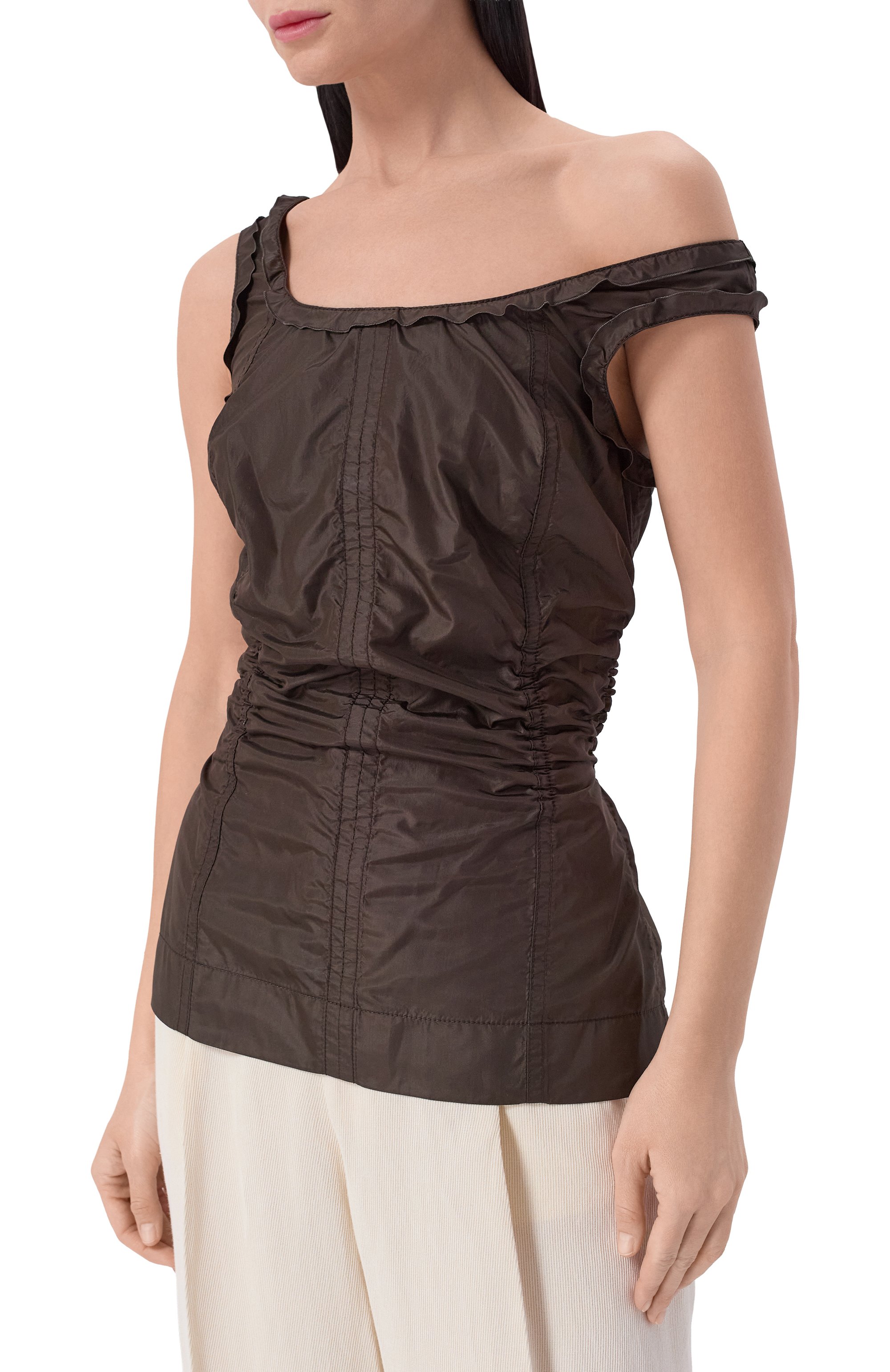 Шелковый топ BOTTEGA VENETA, арт. 869958/V6D80, фото 3