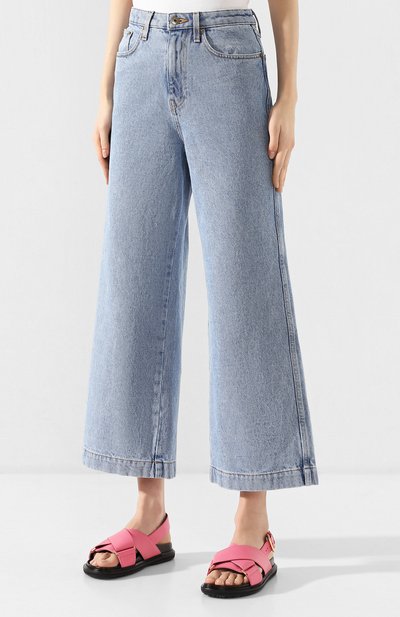 Джинсы NANUSHKA голубого цвета по цене 37800 руб., арт. RAM0S_LIGHT BLUE_DENIM, фото 3 Джинсы NANUSHKA, арт. RAM0S_LIGHT BLUE_DENIM, фото 3