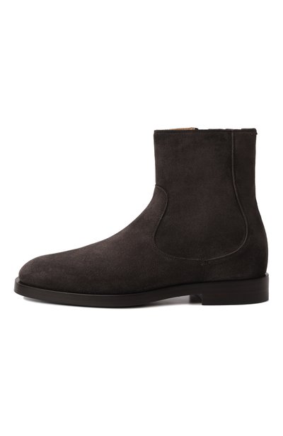 Замшевые сапоги BRUNELLO CUCINELLI темно-серого цвета по цене 149500 руб., арт. MZUPEAV716, фото 4 Замшевые сапоги BRUNELLO CUCINELLI, арт. MZUPEAV716, фото 4