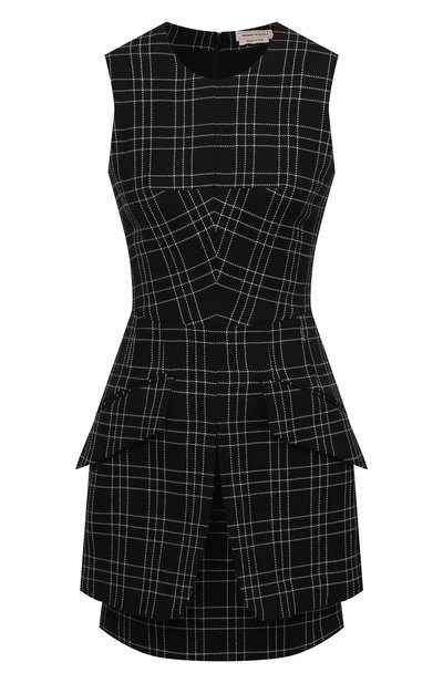 Женское шерстяное платье ALEXANDER MCQUEEN, арт. 640520/QJAB5
