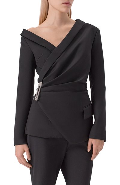 Жакет GIUSEPPE DI MORABITO черного цвета по цене 98450 руб., арт. 05FWJA124X 05327A, фото 3 Жакет GIUSEPPE DI MORABITO, арт. 05FWJA124X 05327A, фото 3