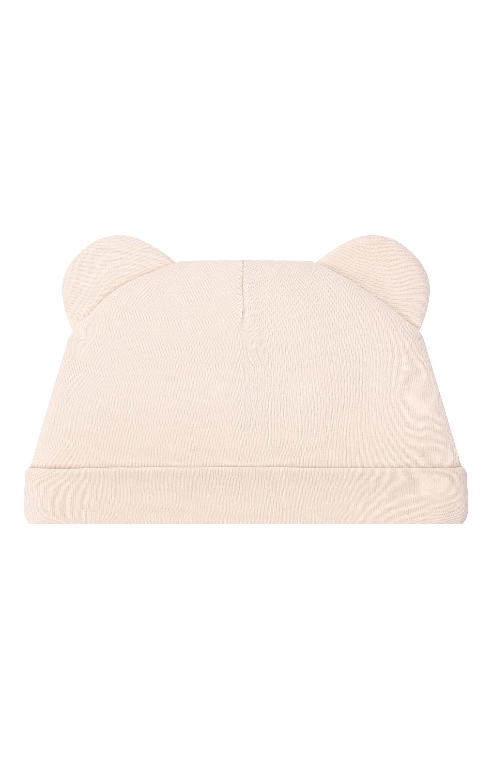 Комплект из шапки и нагрудника MOSCHINO светло-бежевого цвета по цене 9580 руб., арт. MUY099/LCA19, фото 3 Комплект из шапки и нагрудника MOSCHINO, арт. MUY099/LCA19, фото 3