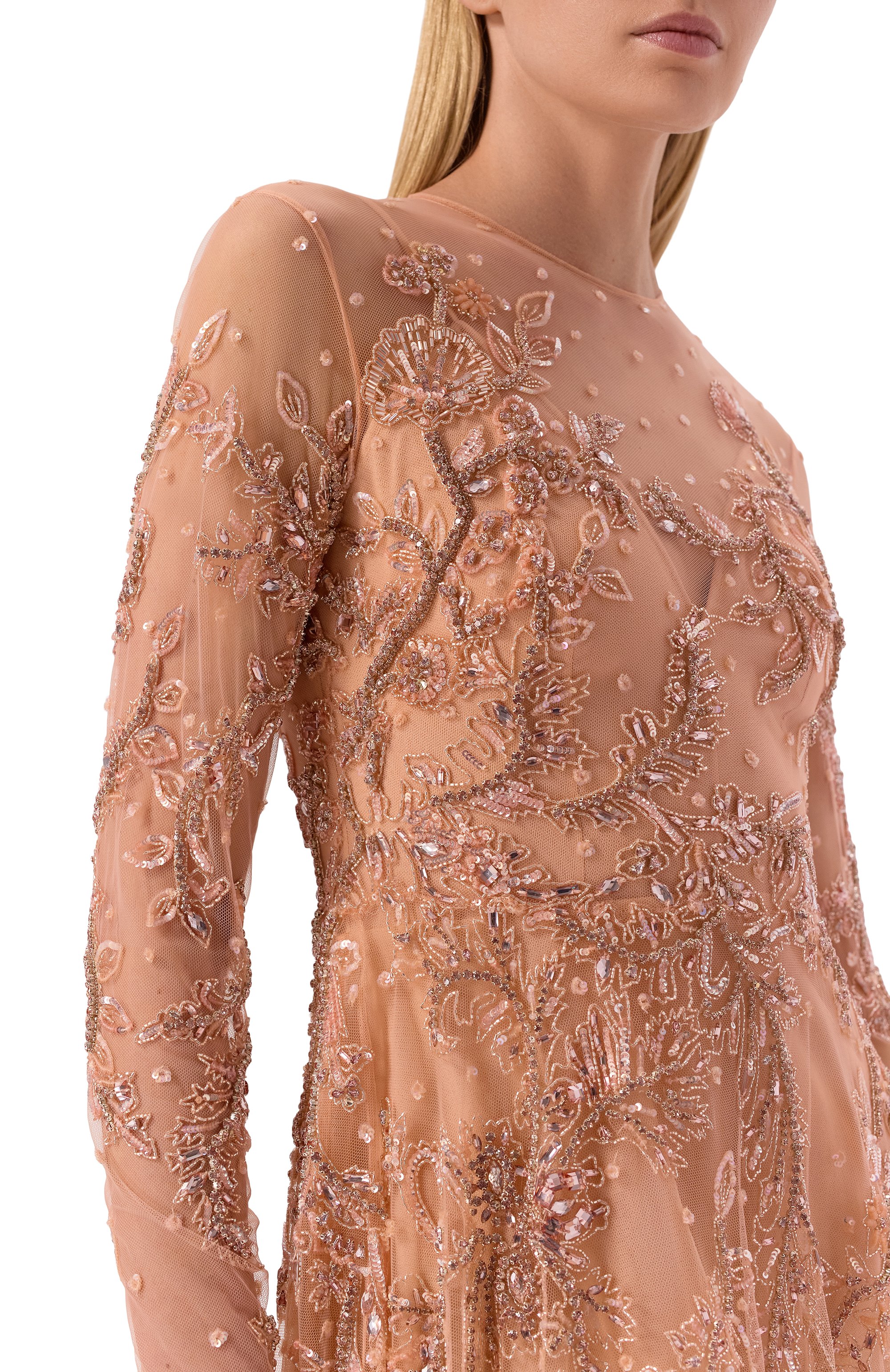 Платье с отделкой стразами ZUHAIR MURAD, арт. RDR26037/EMJE004, фото 4