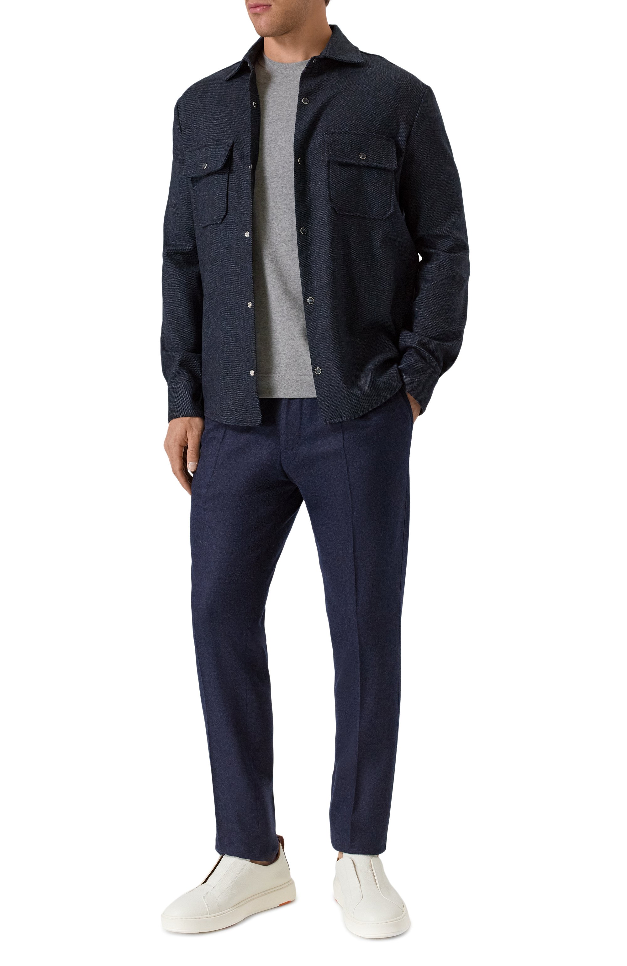 Шерстяные брюки CORNELIANI, арт. 264L19-2618801, фото 2