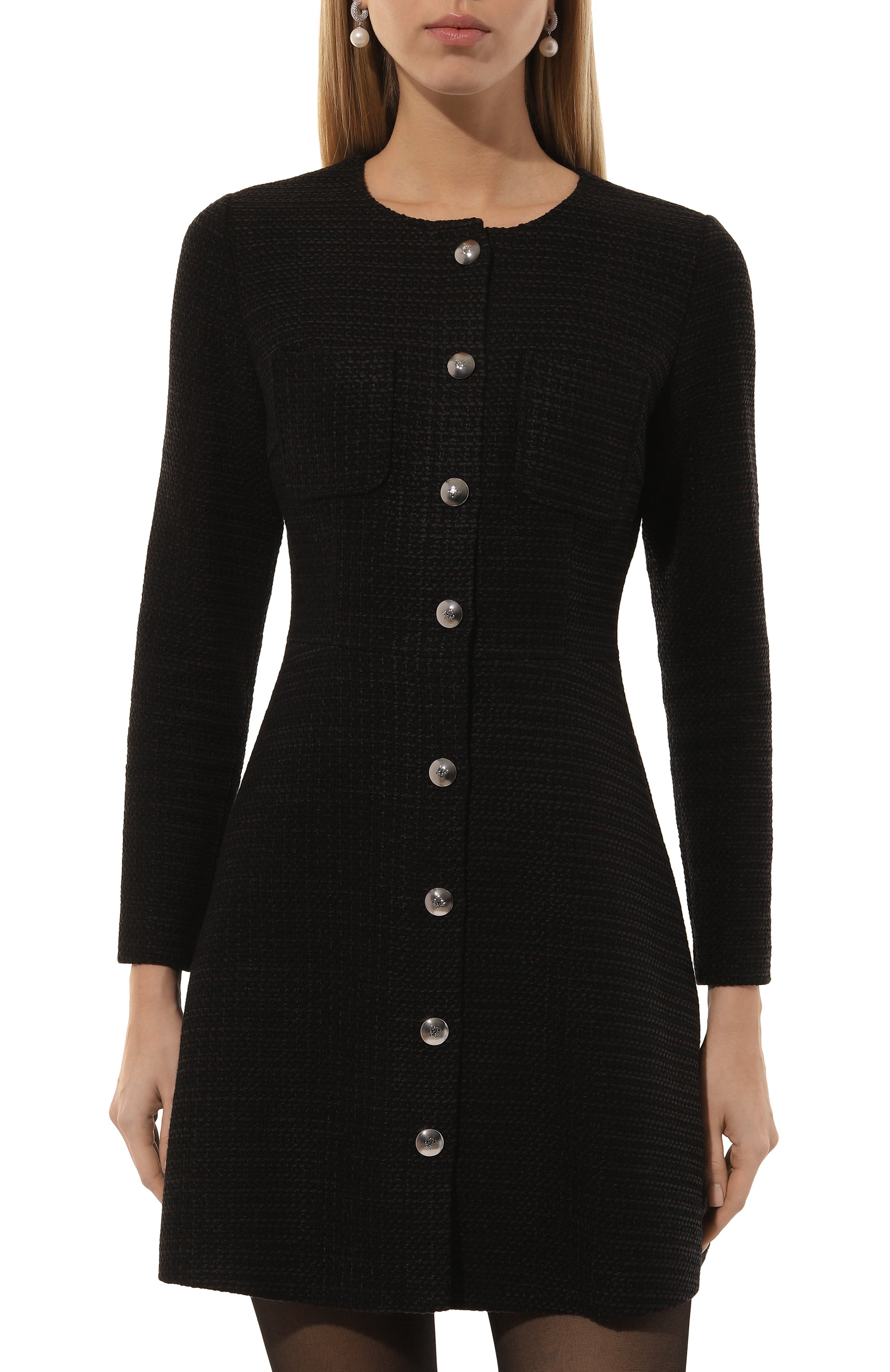 Хлопковое платье HUGO черного цвета по цене 44800 руб., арт. 50530474, фото 3 Хлопковое платье HUGO, арт. 50530474, фото 3