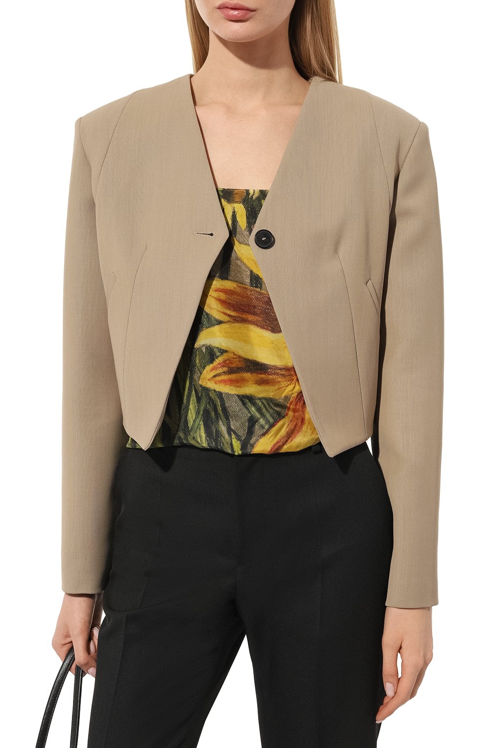 Шелковый платок полевые цветы GOURJI, арт. T23FL7R, фото 3