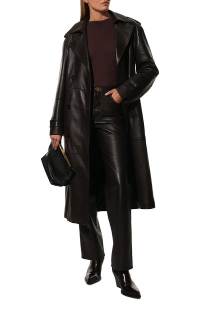 Пуловер LOW CLASSIC бордового цвета по цене 34000 руб., арт. L0W22SS_KN33PP, фото 2 Пуловер LOW CLASSIC, арт. L0W22SS_KN33PP, фото 2