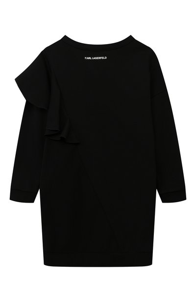 Хлопковое платье KARL LAGERFELD KIDS, арт. Z30181, фото 2