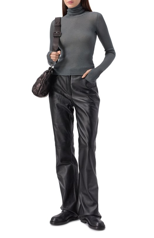 Водолазка из кашемира и шелка Isabel Benenato DK106F25 Серый  DK106F25 Фото 2