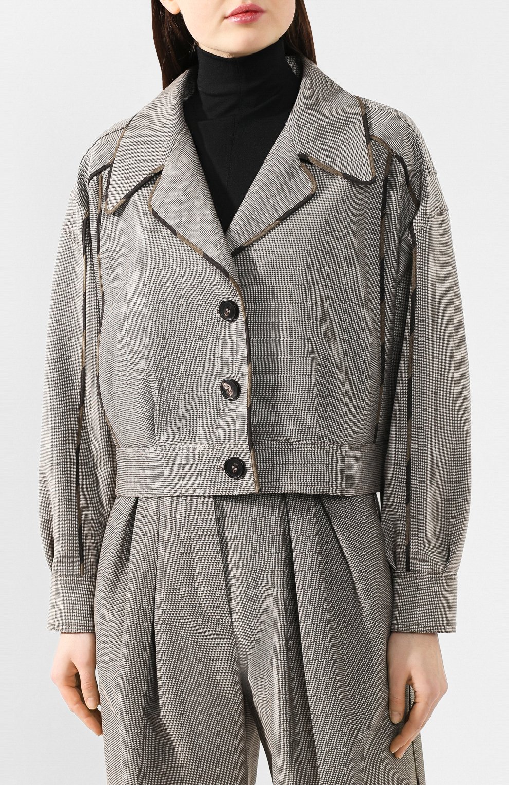 Жакет из смеси шерсти и хлопка FENDI, арт. FJ7025 A5XD, фото 3