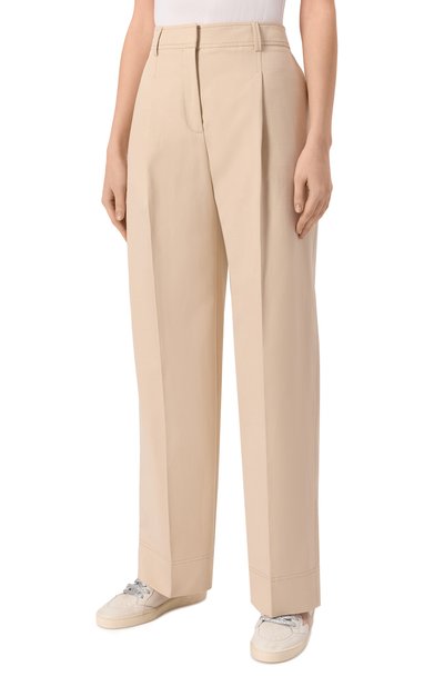 Брюки из хлопка и лиоцелла BOSS ORANGE, арт. 50546207, фото 3