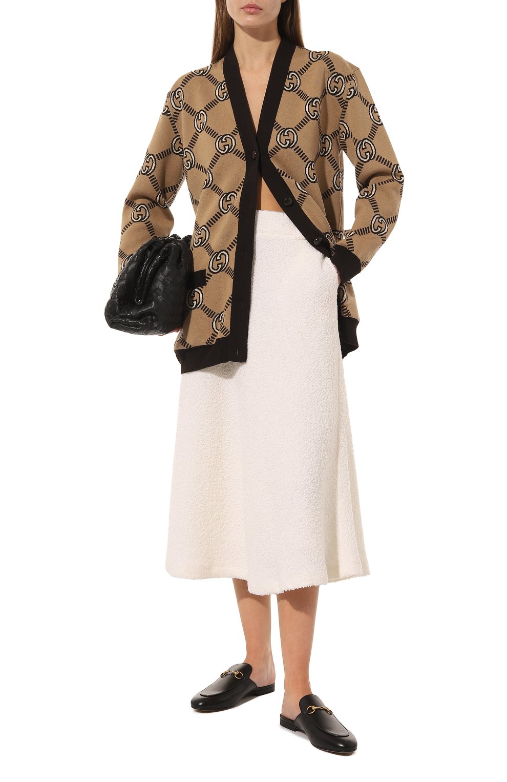 Шерстяной кардиган GUCCI бежевого цвета по цене 285120 руб., арт. 678308 XKB7T, фото 2 Шерстяной кардиган GUCCI, арт. 678308 XKB7T, фото 2