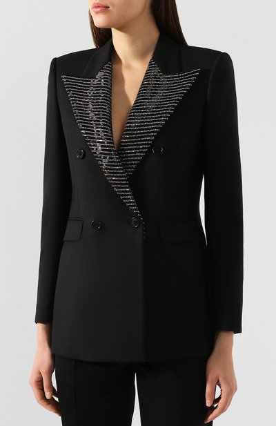Шерстяной жакет SAINT LAURENT, арт. 562448/Y221W, фото 3