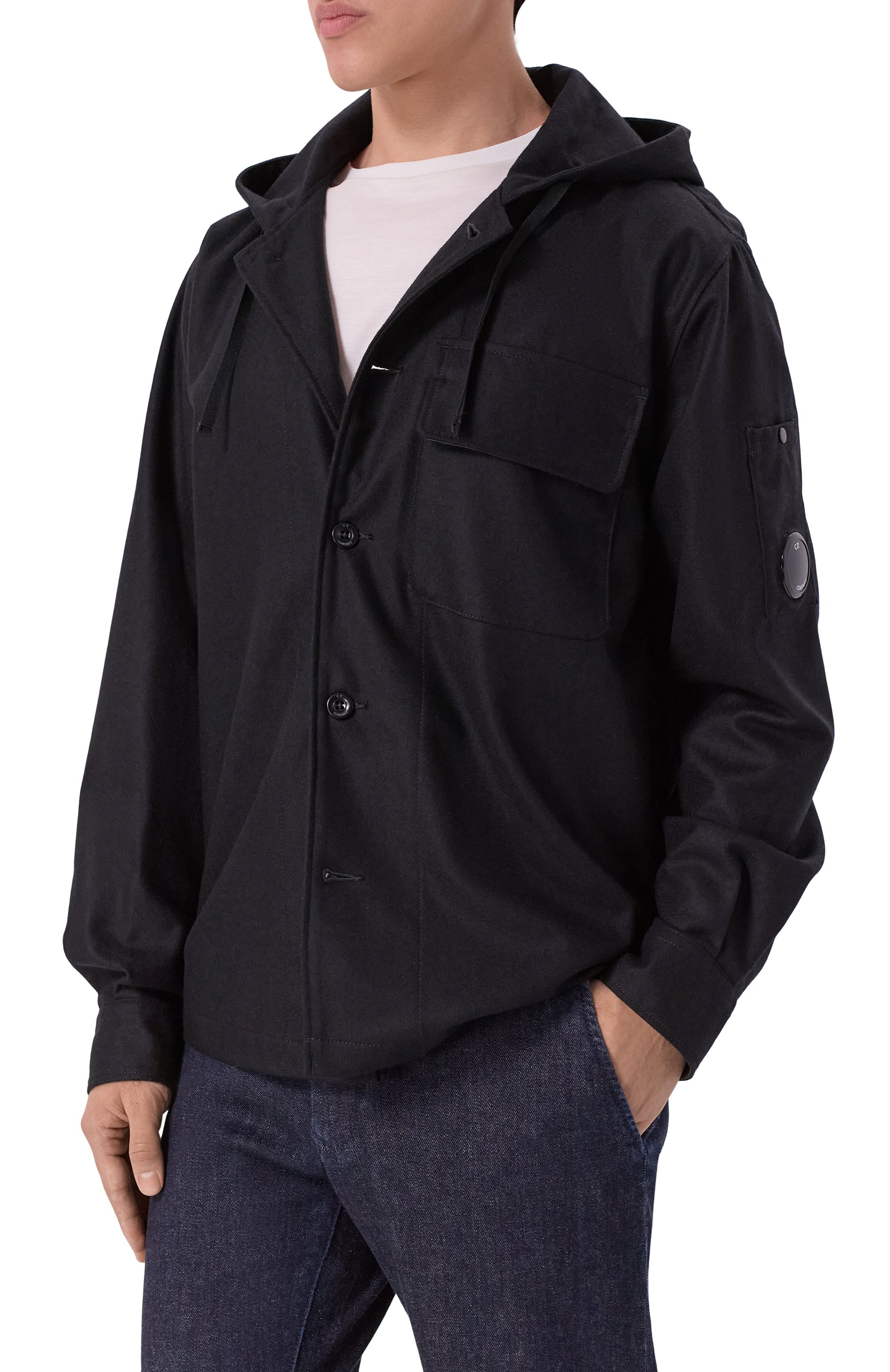 Шерстяная рубашка C.P. COMPANY, арт. 19CM0S272A110498A, фото 3