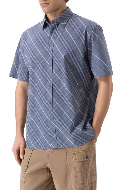 Хлопковая рубашка BURBERRY, арт. 8109517, фото 3