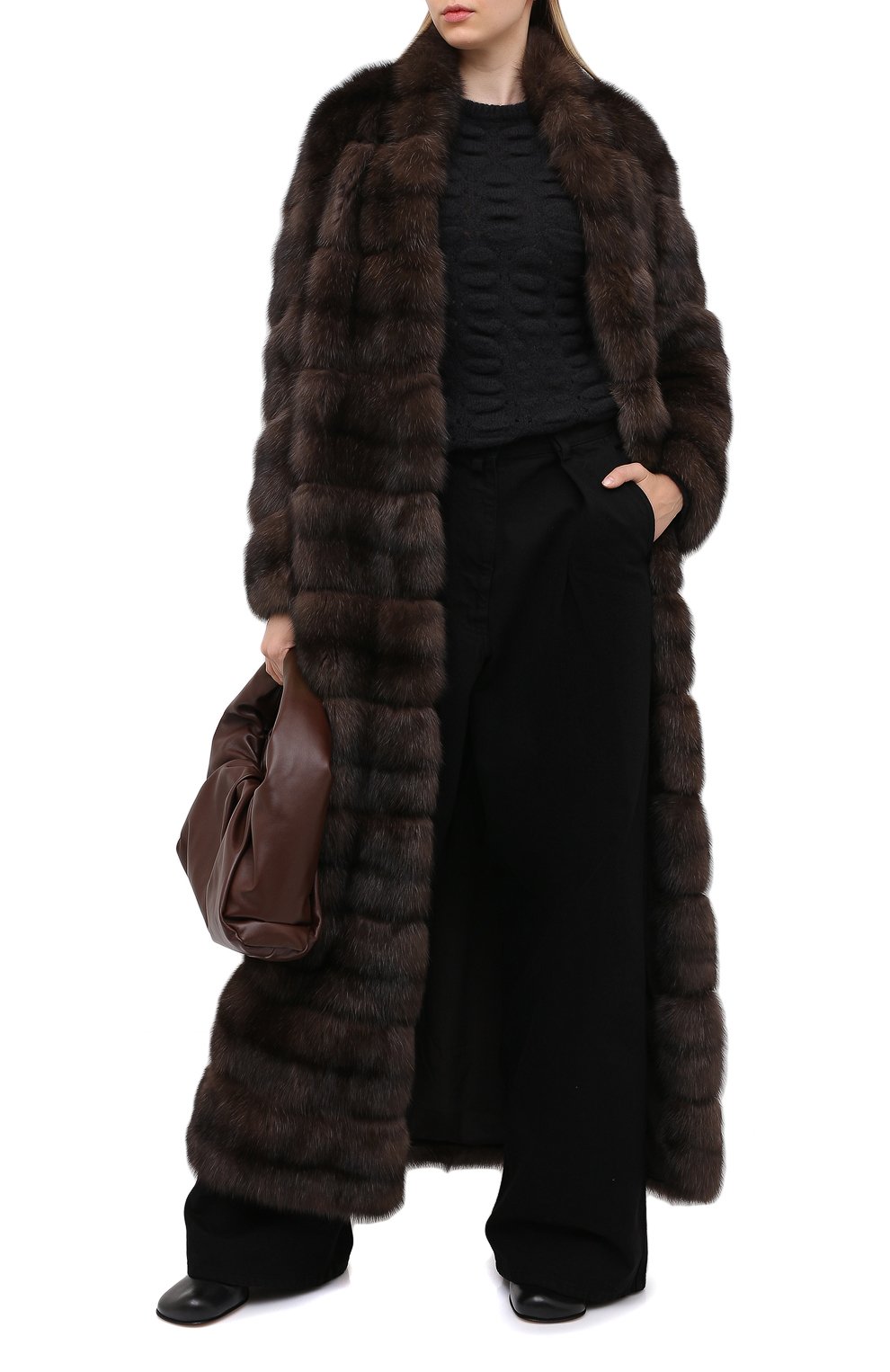 Шуба из меха соболя MANZONI24, арт. 20M816-Z/38-46, фото 2