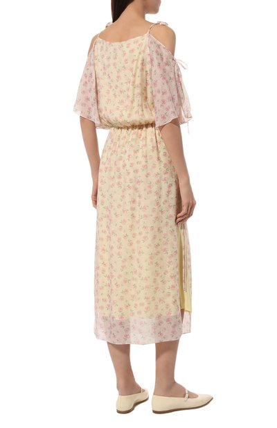 Платье из вискозы LOOM BY RODINA разноцветного цвета по цене 43500 руб., арт. LBR-VIO, фото 4 Платье из вискозы LOOM BY RODINA, арт. LBR-VIO, фото 4
