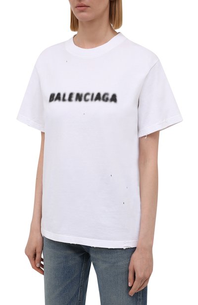 Хлопковая футболка BALENCIAGA, арт. 661705/TKVD5, фото 3