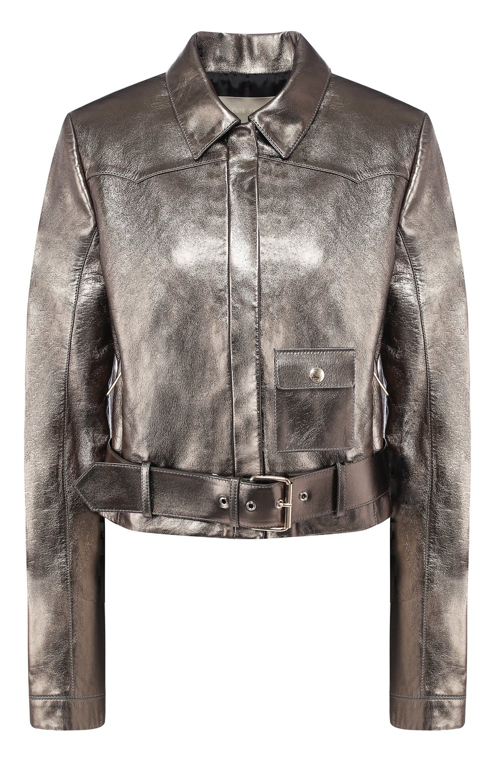 Кожаная куртка с поясом ELIE SAAB, арт. 9930, фото 1