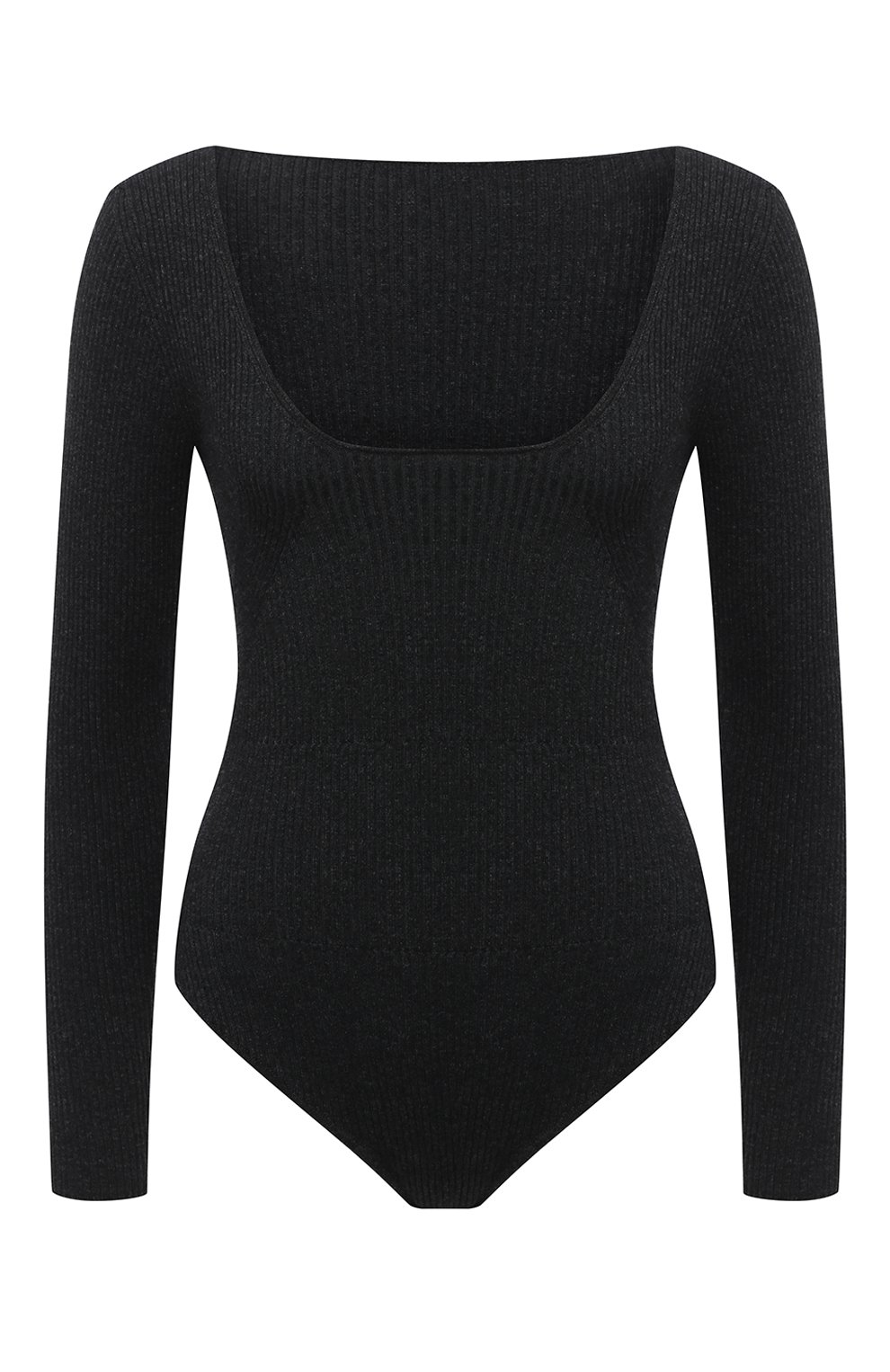 Боди JACQUEMUS темно-серого цвета по цене 39250 руб., арт. 203KN38/209971, фото 1 Боди JACQUEMUS, арт. 203KN38/209971, фото 1