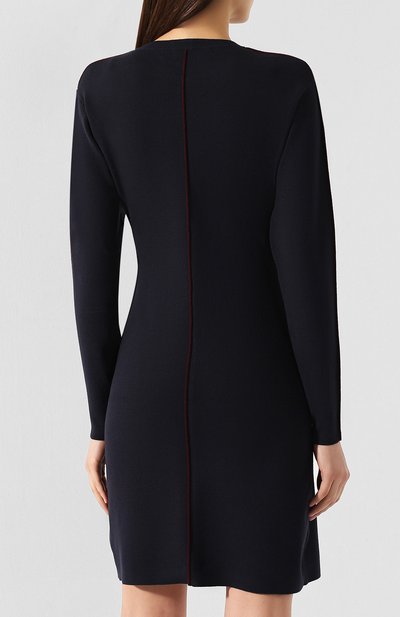 Платье VICTORIA, VICTORIA BECKHAM темно-синего цвета по цене 43900 руб., арт. KDVV 040 PAW19 VISC0SE BLEND, фото 4 Платье VICTORIA, VICTORIA BECKHAM, арт. KDVV 040 PAW19 VISC0SE BLEND, фото 4