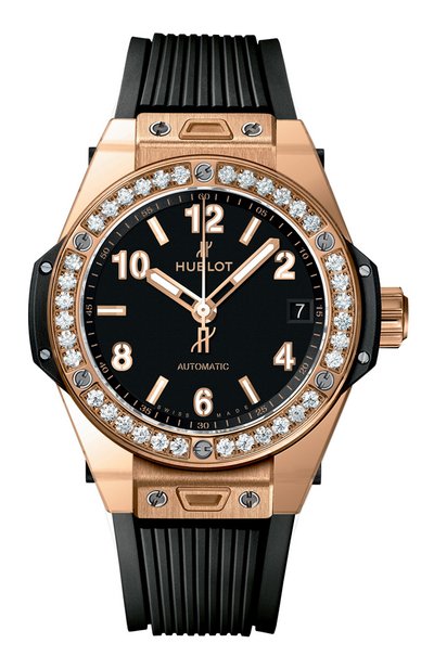 Женские часы big bang one click gold diamonds HUBLOT, арт. 465.OX.1180.RX.1204