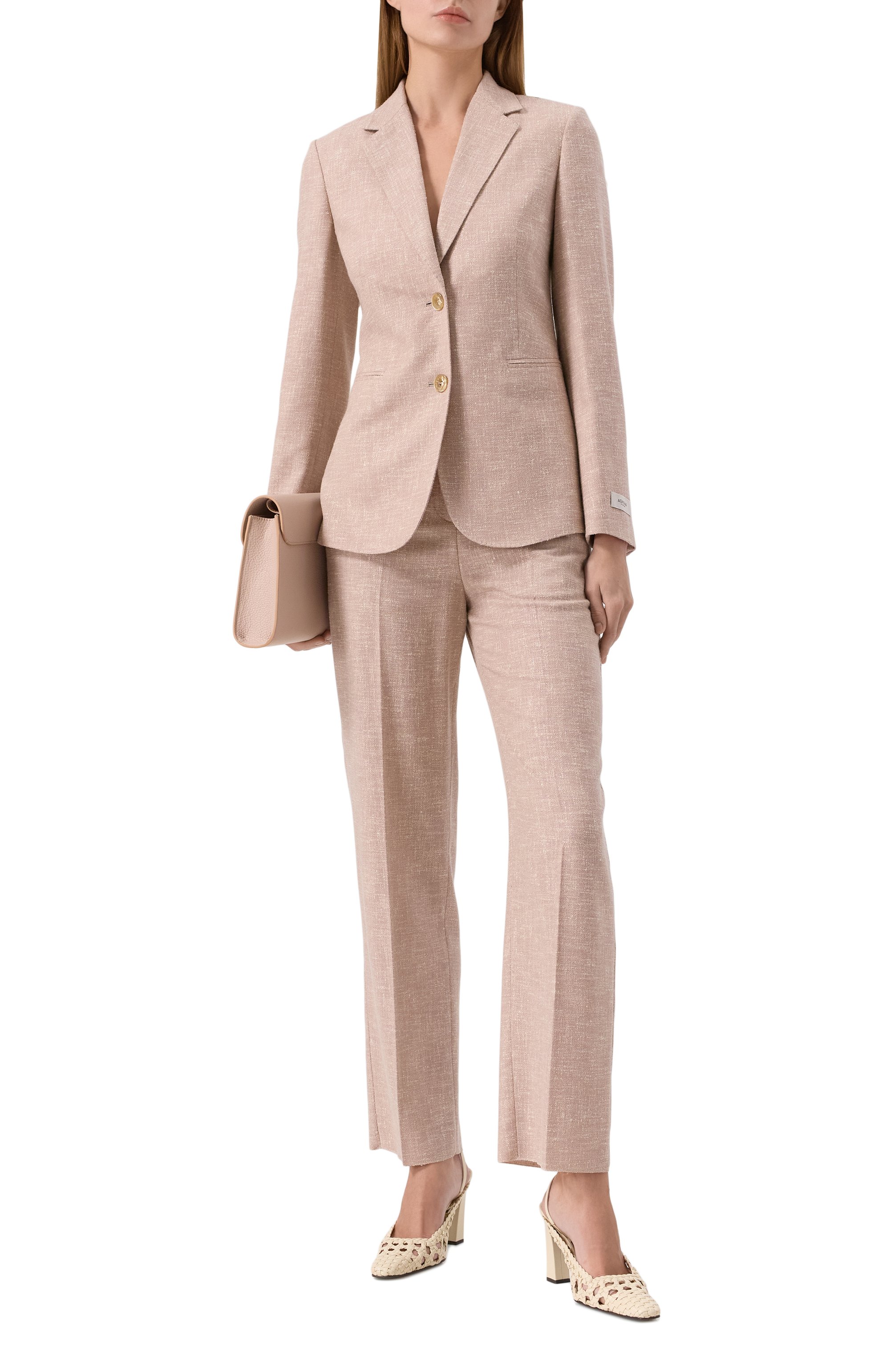 Брюки из шерсти и шелка AGNONA, арт. T70907/U1127, фото 2