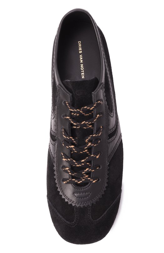 Кожаные кеды Dries Van Noten 011722-126-900 Чёрный  011722-126-900 Фото 6