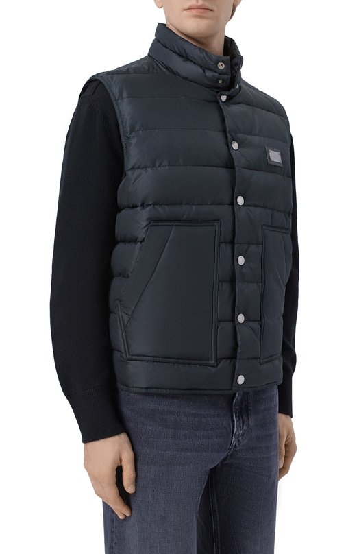 Утепленный жилет Dolce & Gabbana G9A0JT/GG781 Чёрный  G9A0JT/GG781 Фото 3