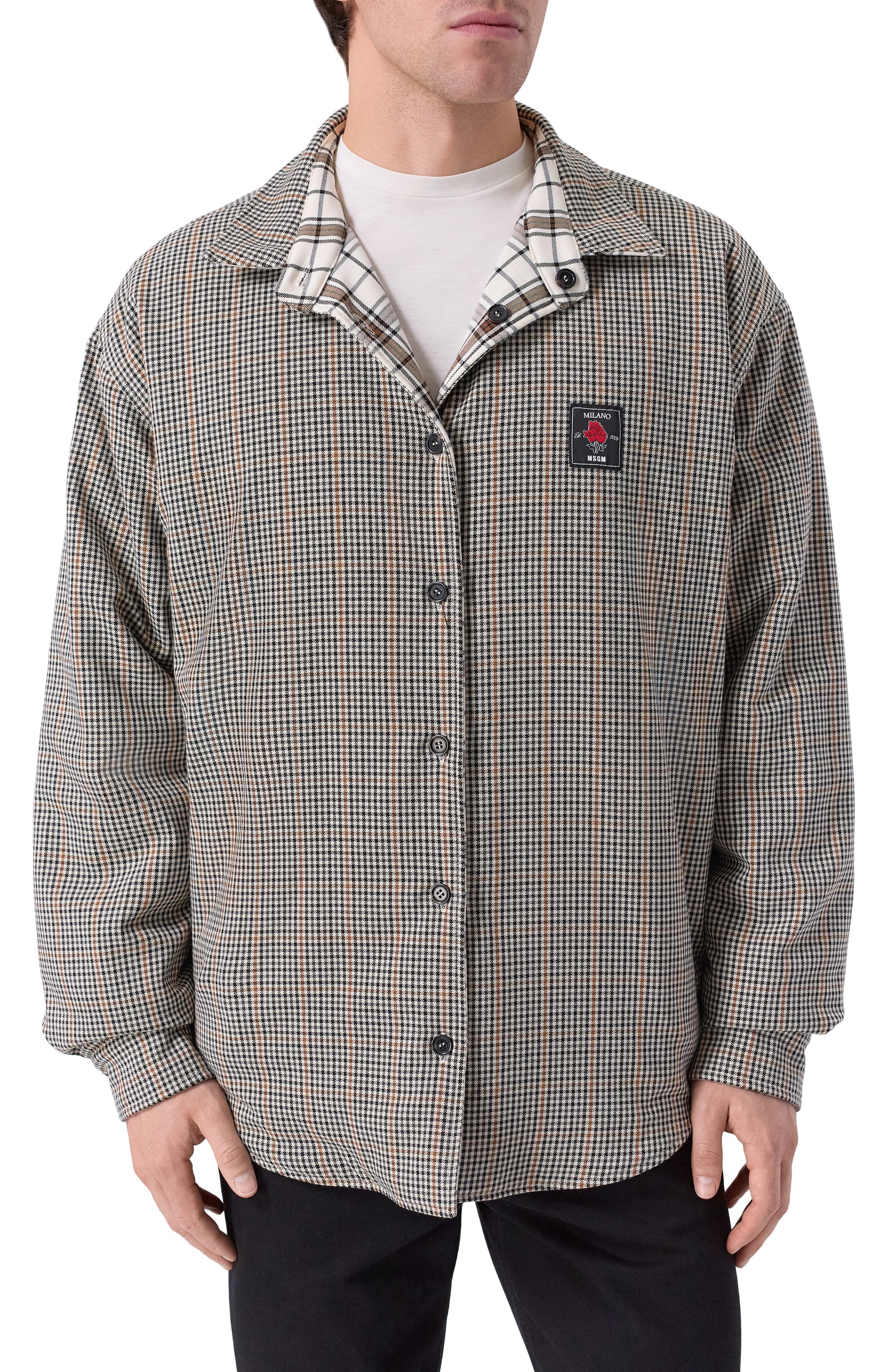 Двусторонняя куртка-рубашка MSGM, арт. 3940MH23/257503, фото 6