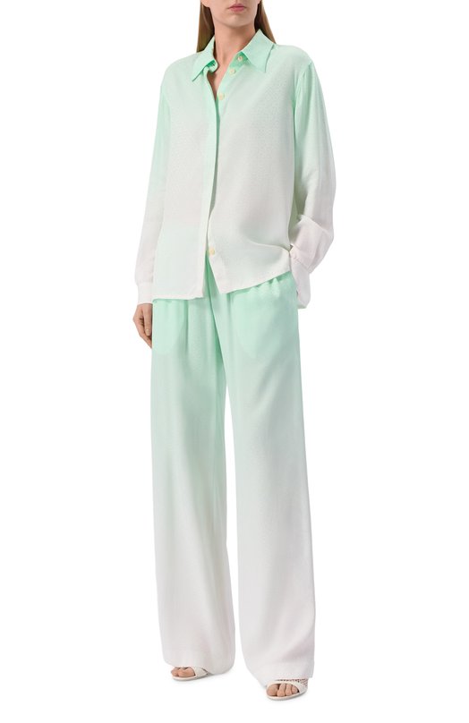 Брюки из вискозы Casablanca WPF25-TR-340-01 Зелёный  WPF25-TR-340-01 Фото 2