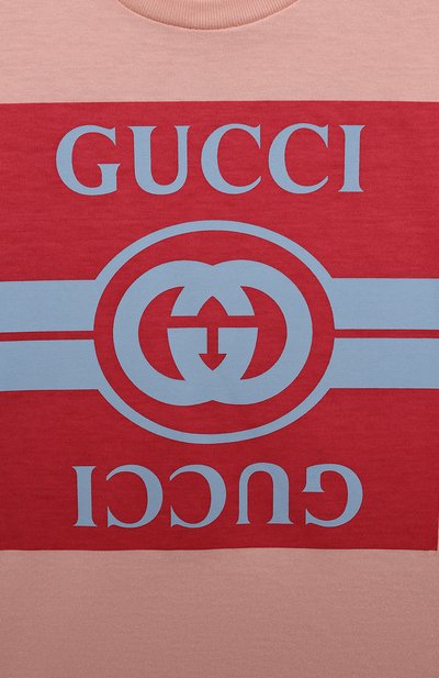 Хлопковая футболка GUCCI, арт. 576871/XJF50, фото 3