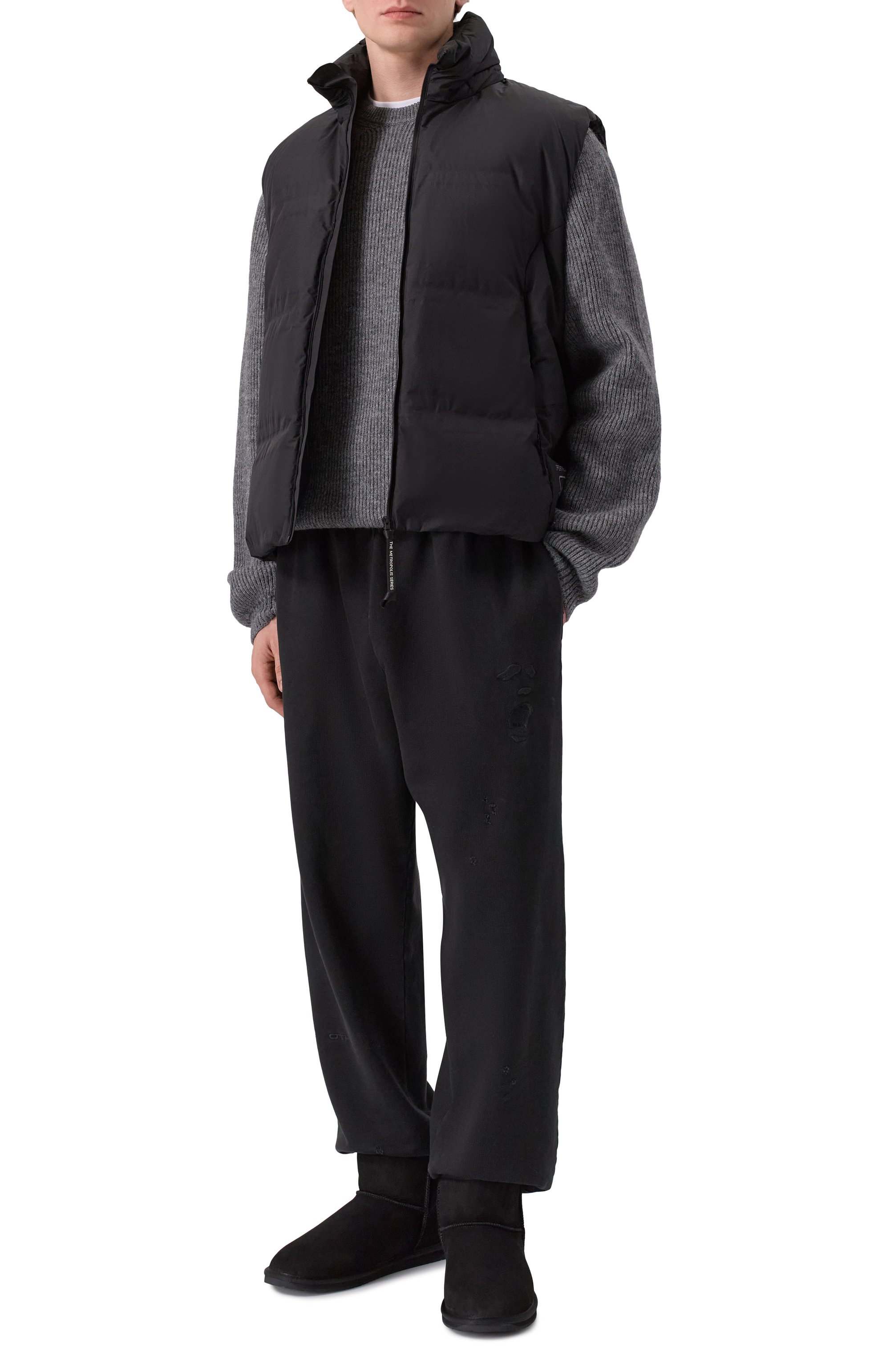 Замшевые угги aarons EMU AUSTRALIA черного цвета по цене 22990 руб., арт. M13071, фото 2 Замшевые угги aarons EMU AUSTRALIA, арт. M13071, фото 2