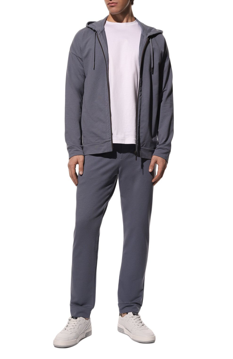 Хлопковая толстовка HANRO серого цвета по цене 25950 руб., арт. 075952., фото 2 Хлопковая толстовка HANRO, арт. 075952., фото 2