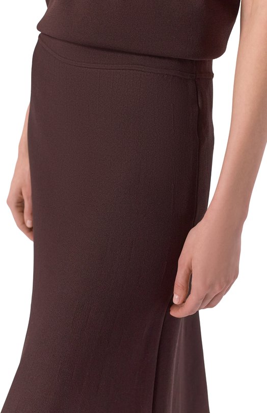 Юбка из вискозы P.A.R.O.S.H. D560611/R0MA26 Коричневый  D560611/R0MA26 Фото 5