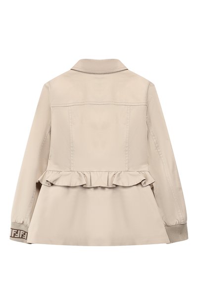 Хлопковая куртка с баской FENDI, арт. JFA089/A69F/3A-5A, фото 2